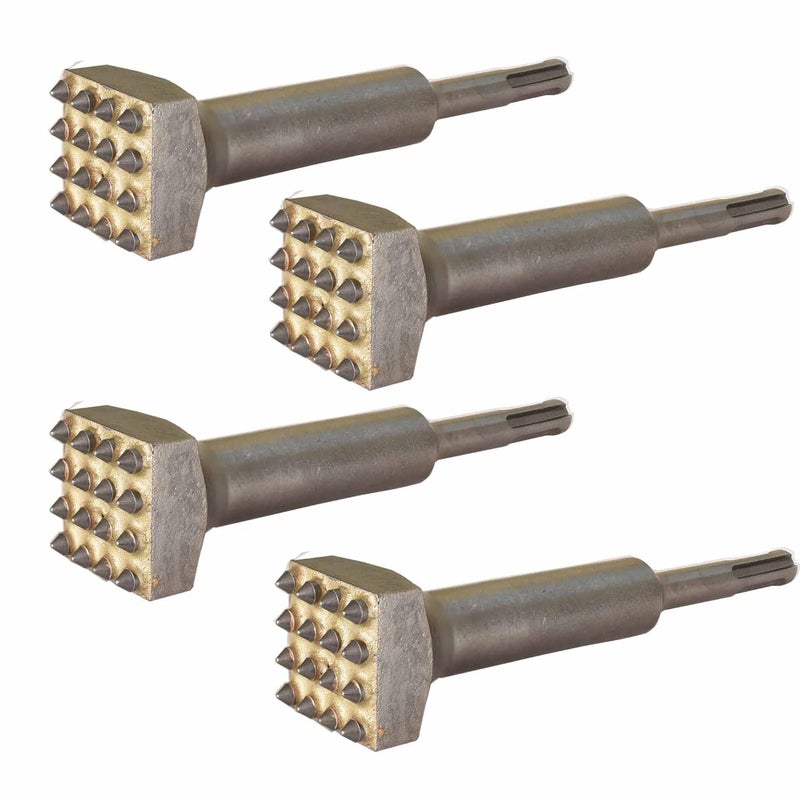 ACTINTOOL 5 5/8 in. x 1 1/4 in. 16 Tips Concrete Repair Patch Prepare SDS Plus Bits, 1 1/4 Inch Square Head SDS Plus Hammer Bit for Rotary Hammer (Pack of 4) - Image 1